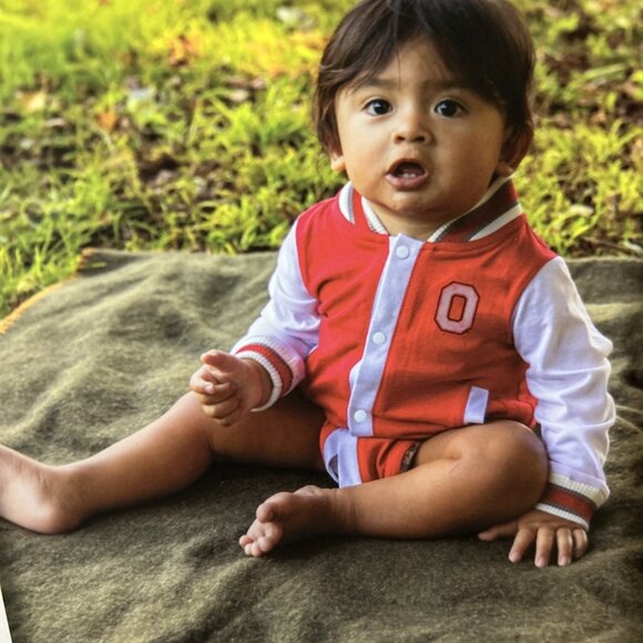 NEW Ohio State Buckeyes Colosseum One Piece Varsity Shirt Outfit Infant 6-12m - Picture 1 of 7